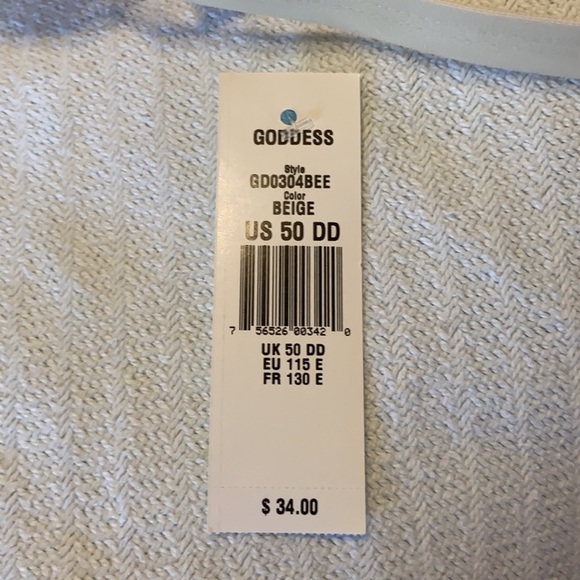 Goddess full figured bra size 50DD beige - Picture 4 of 5